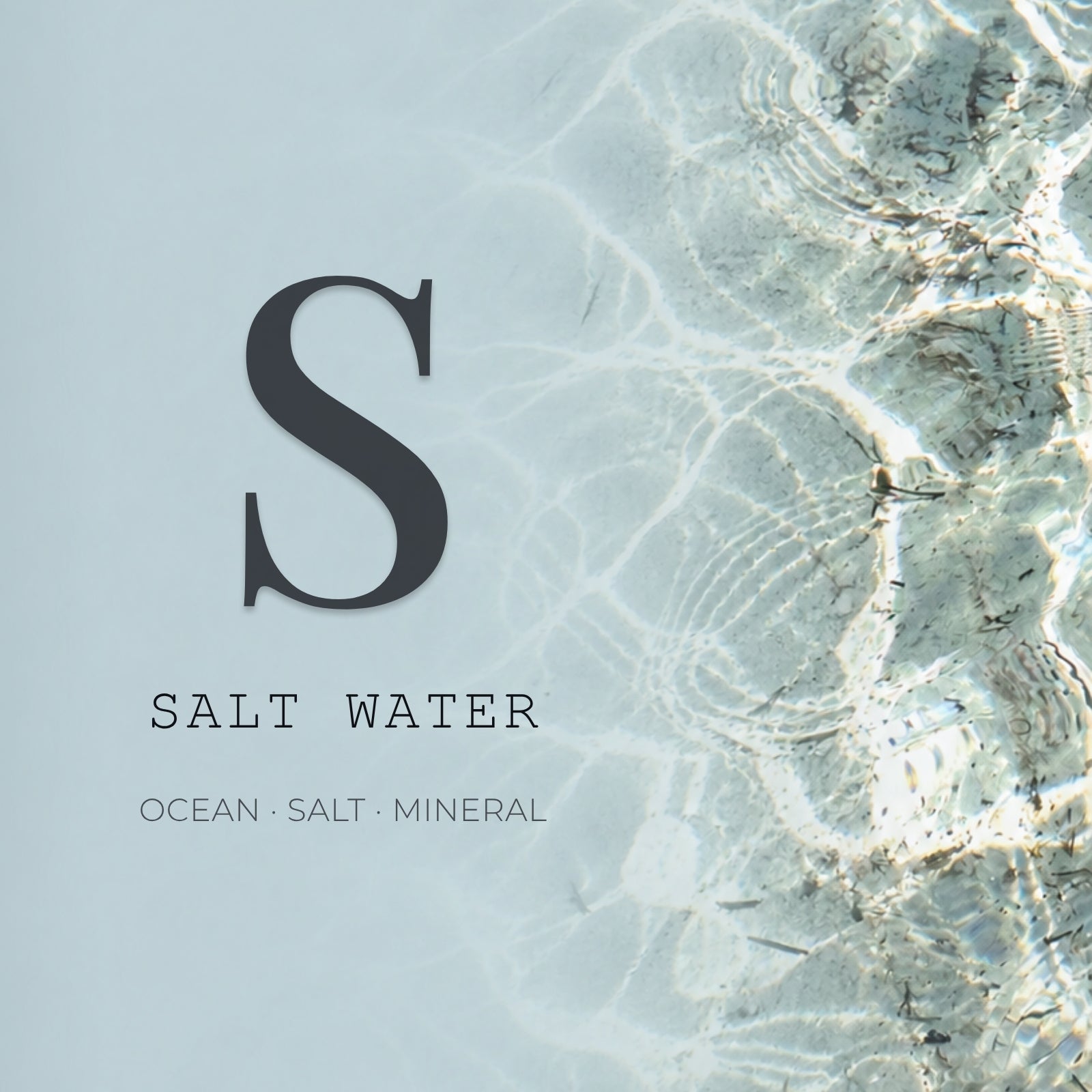 Salt water element used in Get Naked Australian skincare and Bathing Bricks